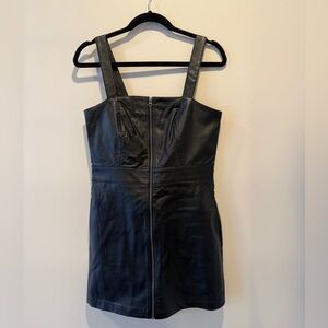Wild Fable Black Faux Leather Dress